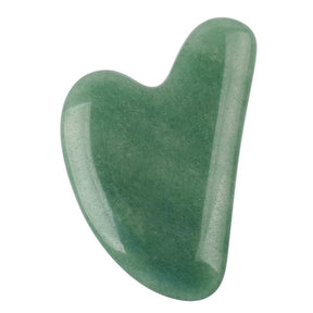 Jade Face Massager Natural Stone Gua Sha Tool Massage Head Neck Crystal Mineral Skin Care Beauty Appliances Health Scraper