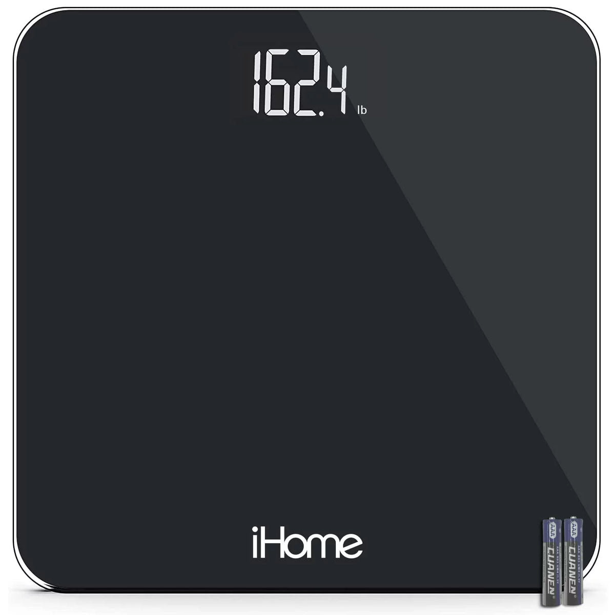 Digital Bathroom Scale 400 Lbs Weighing Scale for Body Weight with LED Display, Black