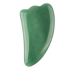 Jade Face Massager Natural Stone Gua Sha Tool Massage Head Neck Crystal Mineral Skin Care Beauty Appliances Health Scraper