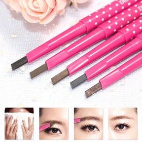 Waterproof Microblading Natural Black, Soft Coffee, Temperament Brown, Natural Grey, Dark Brown Eye Brow Eyeliner Eyebrow Pen Pencil Brush Makeup Tools Makeup