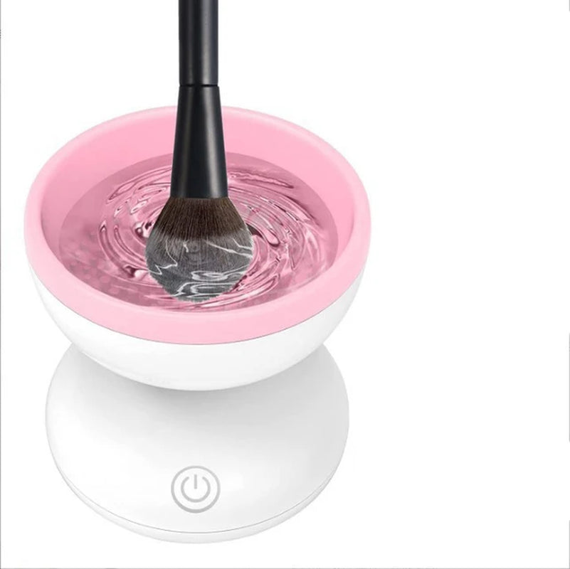 1PCS Portable USB Makeup Brush Cleaner Machine Silicone Electric Cosmetic Brush Clean Dryer Tool Automatic Wash Spinner Gadget