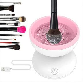 1PCS Portable USB Makeup Brush Cleaner Machine Silicone Electric Cosmetic Brush Clean Dryer Tool Automatic Wash Spinner Gadget