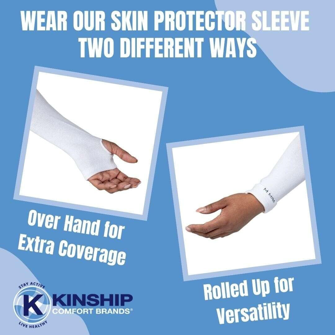 Arm Skin Protective Sleeves Protects Thin Skin Tears Bruising & Abrasions Elderly Skin Protector