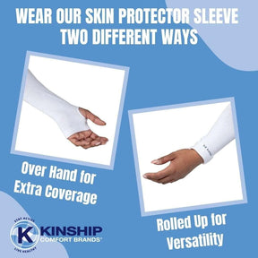 Arm Skin Protective Sleeves Protects Thin Skin Tears Bruising & Abrasions Elderly Skin Protector