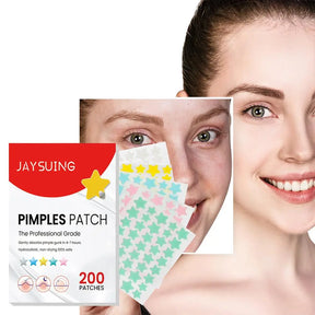 200Pcs Star Shape Pimple Patches Colorful Hydrocolloid Pimple Healing Sticker Cute Strong Absorption Zit Patches Face Care