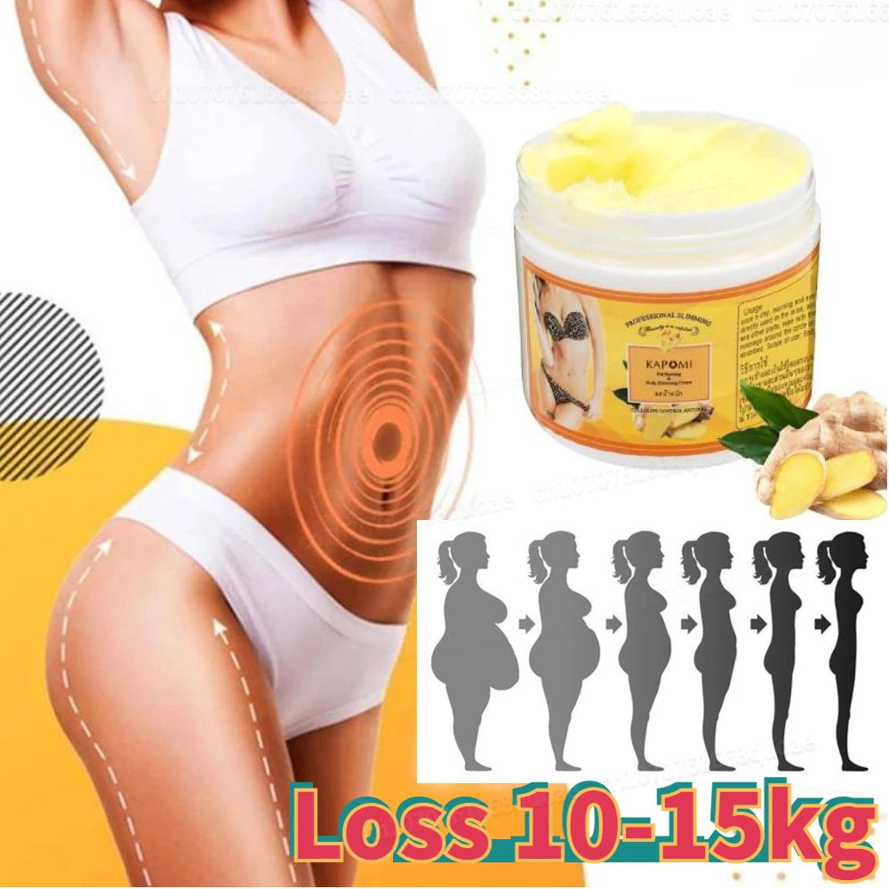 Ginger Massage Cream Body Slimming Fat Burner Weight Loss Products anti Cellulite Beauty Health Abdominal Women anti Cellulite