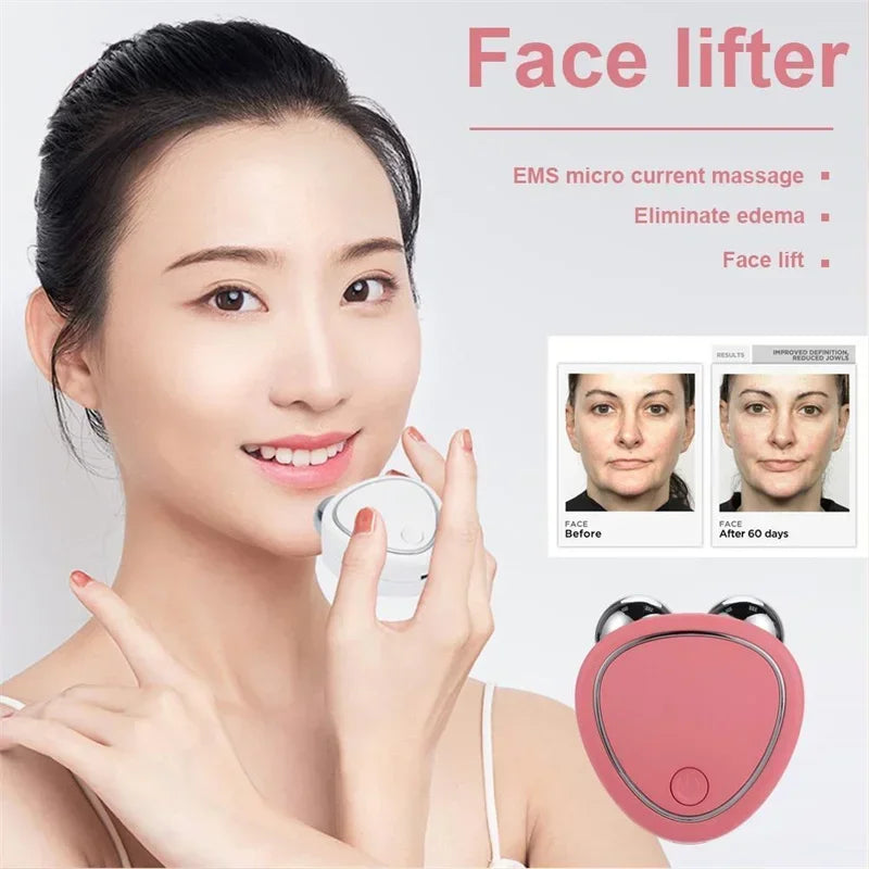 NEW Electric Face Massager Microcurrent Sonic Vibration Facial Lifting Skin Tighten Massage Portable Beauty Care Beauty Devices