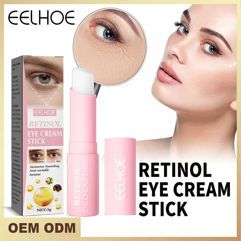 Retinol Eye Cream Instant Removing Eyes Wrinkle Eyes Dark Circles Bags Remover Moisturizing Stick Beauty Health Korea Cosmetics