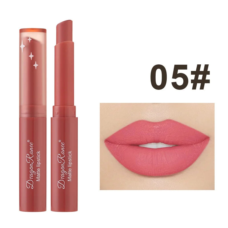 6 Colors Waterproof Velvet Matte Nude Pink Color Lipstick Pen Sexy Long Lasting Lipstick Make-up for Women Korea Maquillage