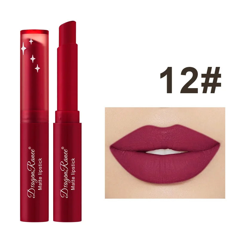 6 Colors Waterproof Velvet Matte Nude Pink Color Lipstick Pen Sexy Long Lasting Lipstick Make-up for Women Korea Maquillage