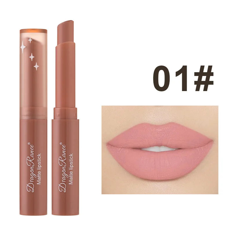 6 Colors Waterproof Velvet Matte Nude Pink Color Lipstick Pen Sexy Long Lasting Lipstick Make-up for Women Korea Maquillage