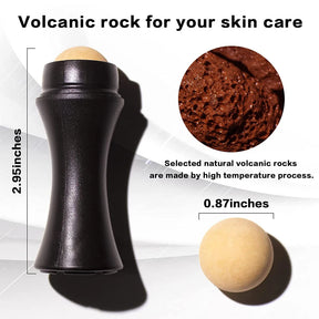 Face Oil Absorbing Roller Natural Volcanic Stone Facial Pore Cleaning Oil Removing Massage Body Stick Makeup Face Skin Care Tool