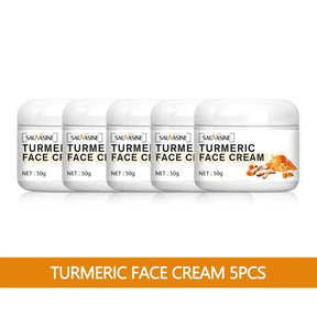 Turmeric Face Cream Acne Treatment Dark Spots Removal Moisturizing Brightening Whitening Cream for Dark Skin Care Beauty Health