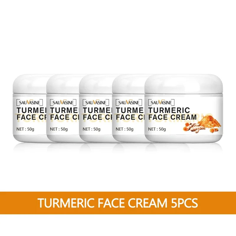 Turmeric Face Cream Acne Treatment Dark Spots Removal Moisturizing Brightening Whitening Cream for Dark Skin Care Beauty Health