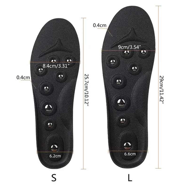 Portable Magnetic Massaging Insoles Feet Therapy Pain Relief Shoe Insoles Health Beauty Foot Pads Arch Support Shoe Pads VCZ