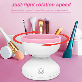 1PCS Portable USB Makeup Brush Cleaner Machine Silicone Electric Cosmetic Brush Clean Dryer Tool Automatic Wash Spinner Gadget